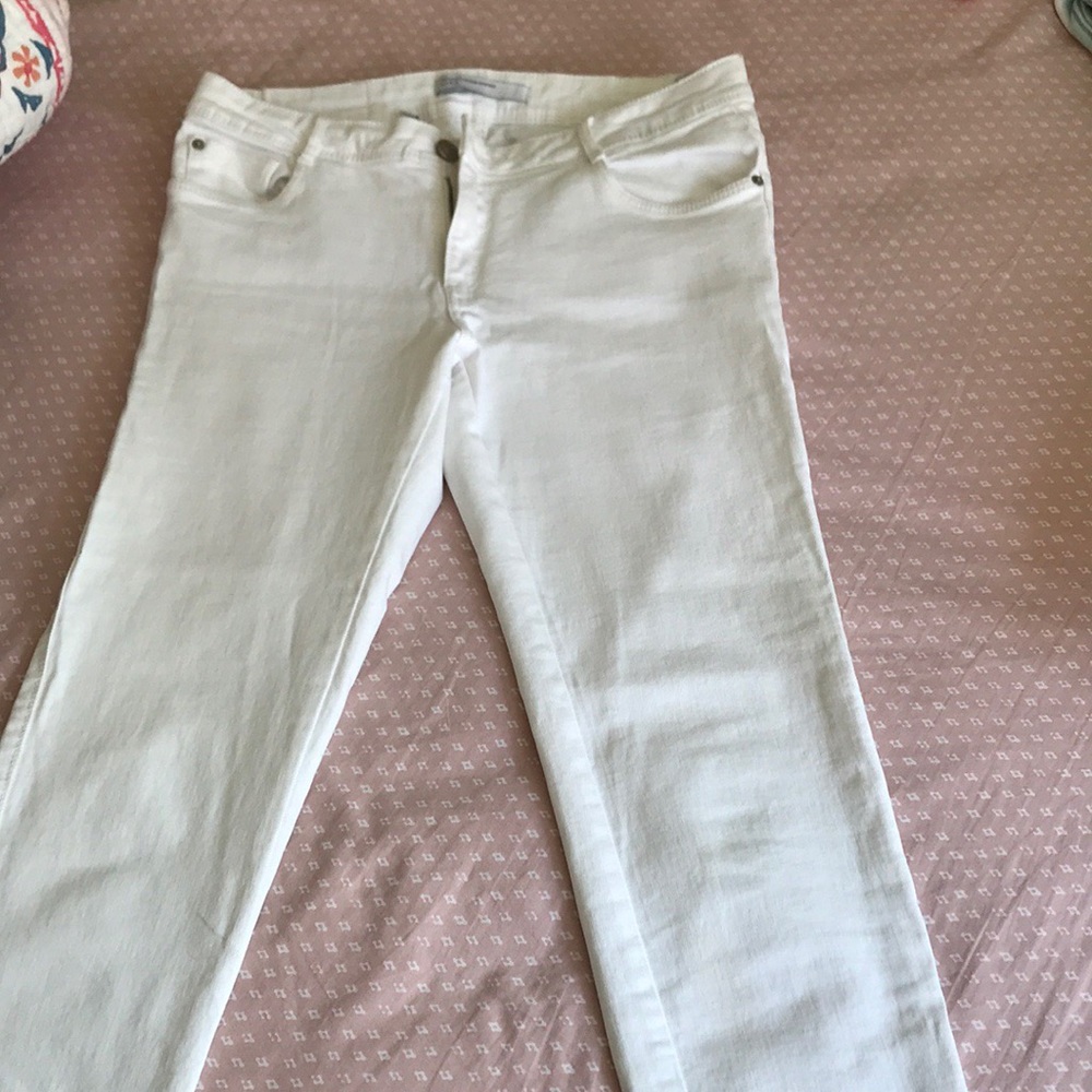 Zara white skinny jeans